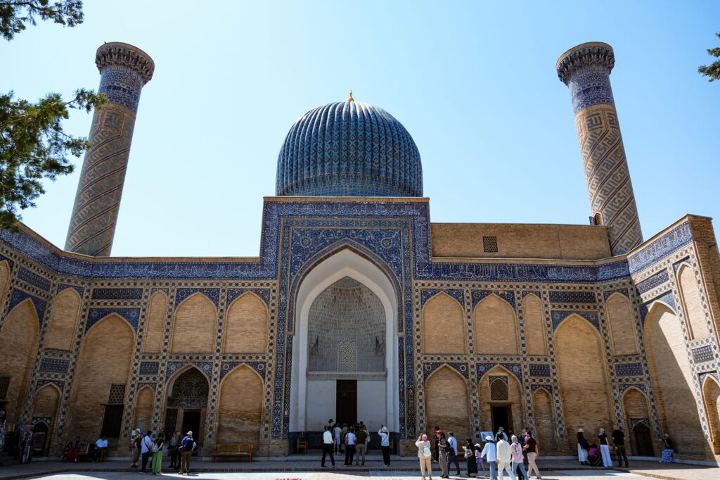 Explore the majestic Islamic architecture of Registan Square, Samarkand's stunning landmark.